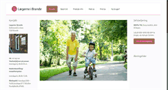 Desktop Screenshot of laegerne-brande.dk