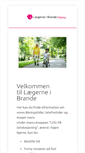 Mobile Screenshot of laegerne-brande.dk